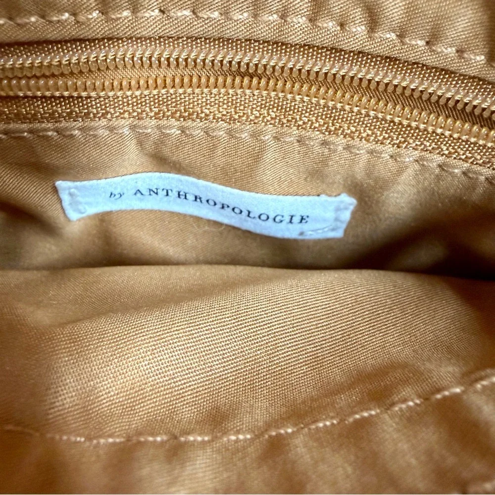 Anthropologie Vegan Suede Foldover Crossbody Bag Convertible Clutch